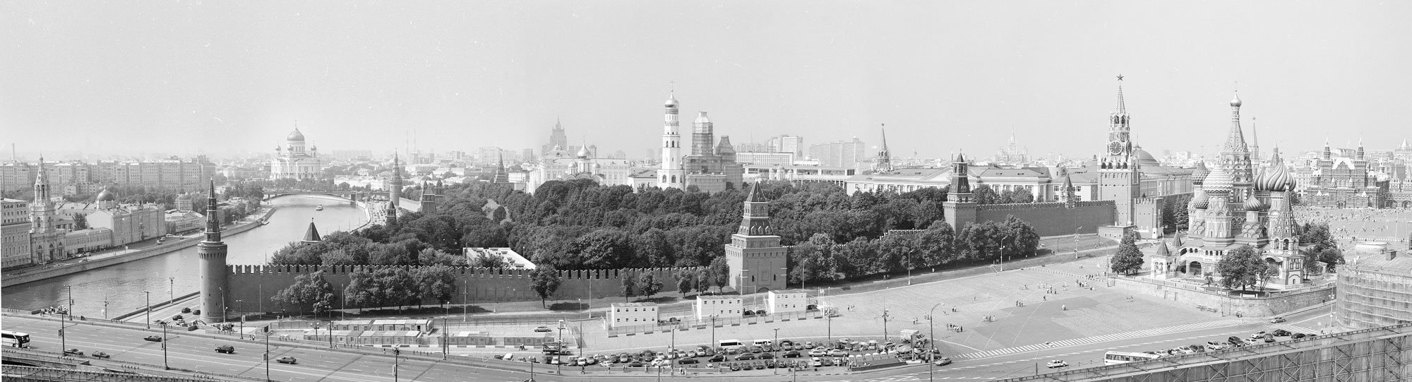 Панорама Москвы с высотки на Баррикадной 1955 год